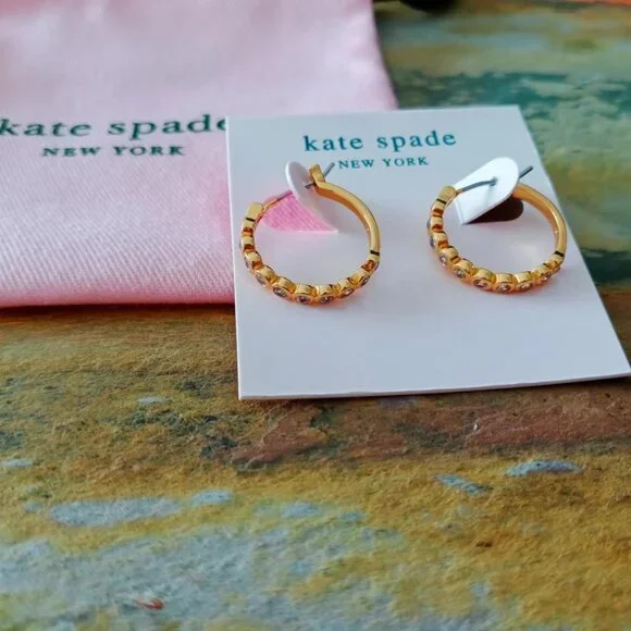 Full Circle Kate Spade Earrings Hoops Full Circle Huggies Kate